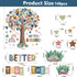 Adduster 108 Sheet Tree Bulletin Board Set - Classroom Tree Bulletin Board Set Heart Cutouts Classroom Bulletin Tree Wall Decor Supplies for Schoo...