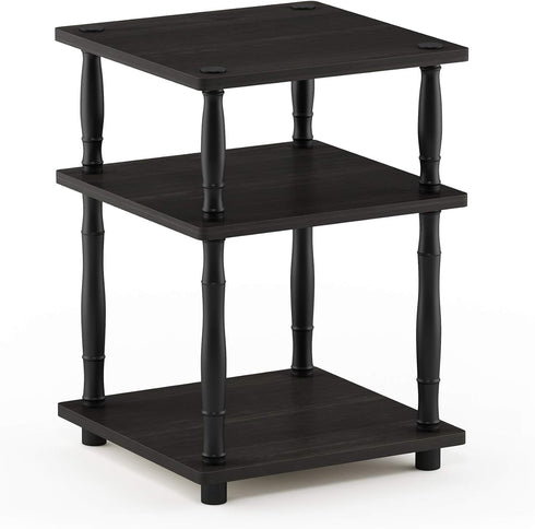 Furinno Turn-N-Tube Easy Assembly Multipurpose End Table / Side Table / Sofa Table / Nightstand, Classic Tubes, French Oak Grey/Black...