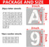 YEAJON 3 Inch Letter Stencils and Numbers, 36 Pcs Alphabet Art Craft Stencils, Reusable Plastic Templates for Wood, Wall, Fabric, Rock, Signage, D...