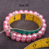 2 Rows Pearls Pet Dog Necklace Collar Bling Accessories Charm Pet Puppy Jewelry Puppy Chihuahua Yorkie Handmade Adjustable (Pink, Extra Small)...