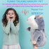 Talking Hamster Repeats What You Say Mimicry Pet Toy Plush Buddy Mouse with Interactive Function, Gift for Kids Birthday and Parties (Gray)...