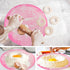 Silicone Cake Mat, 12 Inch Round Silicone Mat, Cake Mat with Measurements, Cake Turntable Mat, Reusable Cookie Mat for Rolling Dough, Non-Stick He...