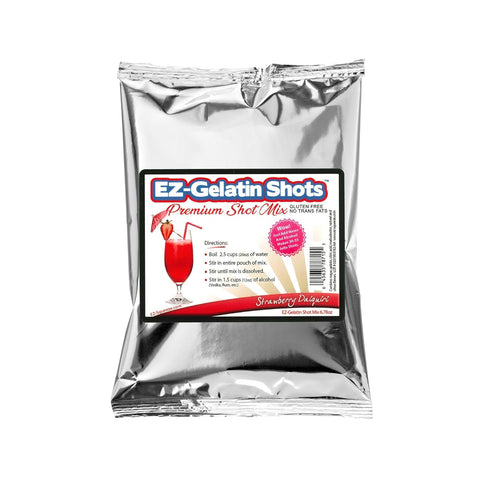 Strawberry Daiquiri Jello Shot Mix 6.78 oz - Premium Gluten-Free Jello Mix for Tasty Jello Shots - Easy to Make EZ Gelatin Powder Mix for Jello Sh...