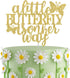 A Little Butterfly is on Her Way Cake Topper,Gender Reveal Baby Shower Party Cake Decor,Newbaby Welcome Baby Party Decorations,Butterfly Theme Sig...