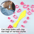 Polymer Clay Cutters Kit 18 Different Shapes for Women Earring Polymer Clay Jewerlry Making Tools Plastic Clay Earring Hooks Cutters Sculpting Too...