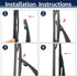 X AUTOHAUX Rear Windshield Wiper Blade Arm Set for Ford Escape 2008-2012 for Lincoln MKT 2010-2019...