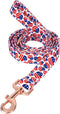 American Flag Dog Leash Super Cute Heart, Durable and Stylish Pet Leash with Metal Buckle, Available in Small, Medium, Large Pets Daily Walking M...