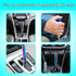Weighted Manual Shift Knobs Multicolor, 5 Inch with 3 Threaded Adapters M8 M10 M12 x 1.25, Metal Gear Stick Shift Knob Aluminum Alloy, Universal C...