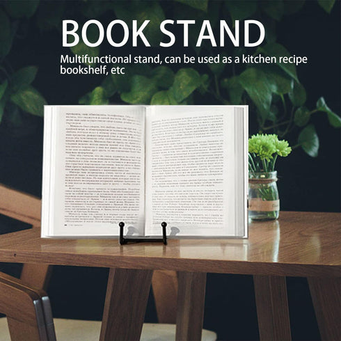 Plate Stands, 3 Pack 6 Inch Plate Holder, Metal Frame Holder Stand for Book Display Stand, Easels for Signs, Cookbook Stand, Picture Stands for Di...