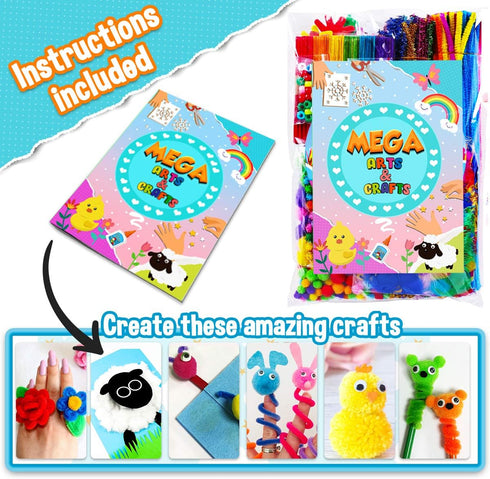 Goodyking Arts and Crafts Supplies for Kids - All in One Kids Crafts Toddler Activities Kids School Supplies Age 4 5 6 7 8 Years Old Craft Art Sup...
