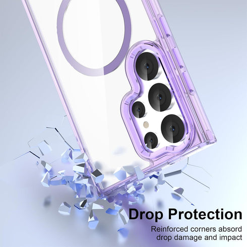 DAKORIE for Samsung Galaxy S24 Ultra Case Clear Slim PC Never Yellowing S24 Ultra Phone Cover Military Grade Anti-Drop Phone Case for Galaxy S24 U...
