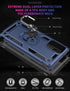 for Samsung Galaxy Note 20 Case, Note20 5G Case with HD Screen Protectors, Androgate Military-Grade Metal Ring Holder Kickstand 15ft Drop Tested S...