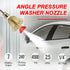 POHIR Pressure Washer Pivoting Coupler, 240° Pressure Angle Adapter with 7 Angles, Includes a 4500 psi Pivot Coupler for Hard to Reach Areas and a...