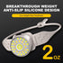 2 PACK Headlamps LED Rechargeable with Red Light, Adjustable Silicone Headband Comfortable Head Lamp Flashlight,Lightweight Waterproof Outdoor for...