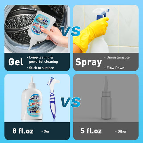 Kitchen Gadgets, Home Remover Gel, Washing Machine Cleaner for Refrigerator Strips Cleaner Supplies, Grout Cleaner Best for Home Sink/Kitchen/Bath...