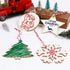 OurWarm 40PCS Wooden Christmas Ornaments Unfinished Wood Slices with Holes, Christmas Crafts DIY Centerpieces Wooden Ornaments to Paint Hanging De...