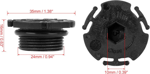 X AUTOHAUX 6pcs ABS Car Engine Oil Drain Plug Replacement 11137605018...