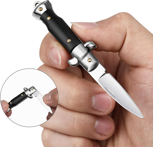 Small Pocket Knife, Cool Folding Knives Box Cutter, Mini EDC Knife with Unique Design, Little Tiny Knives for Every Day Carry, Small Gift for Wome...