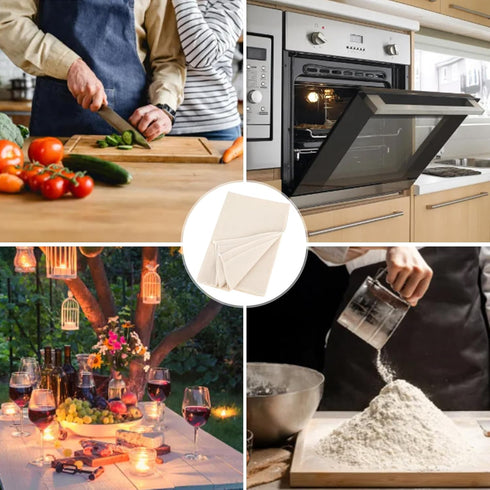 3Pcs Linen Cloth for Bread Baking 14x18 Inches Tea Towels for Baking Sourdough Bread Proofing Towel Pastry Cloth for Dough, Baguettes, Loaves, Pas...