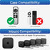 for Apple TV (Black and Dark Gray Apple TV Mount Plus Black Case)...