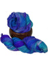 100% Recycled and Hand-Dyed Silk Roving Worsted Yarn, Luxurious & Soft Silk Roving | Ideal for Knitting, Crocheting, Crafting | Smooth Texture & f...