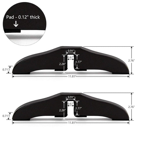WELLAND Support Feet for 360 Degree Configurable Gate Collection, Espresso, A Pair...