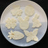 LUBTOSMN Shamrock Easter Cookie Cutter Set-3 Inches-7 Piece-Shamrock, Egg, Bunny, Carrot, Flower, Butterfly, Bunny Face, Easter Cutter Fondant Mol...