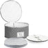 China Storage Case - Salad Plate Quilted Case - 10" W x 6" H - Gray - Includes 12 Felt Separators - Stackable With Padded Interior to Store your D...