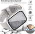 Miimall Compatible for Apple Watch Series 9 41mm Case with Built-in Glass Screen Protector, Hard PC Shockproof Anti-Scratch Waterproof Bumper Case...