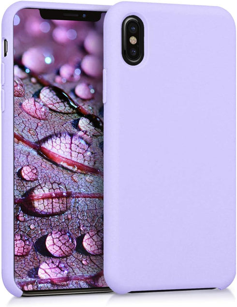 kwmobile Case Compatible with Apple iPhone X Case - TPU Silicone Phone Cover with Soft Finish - Lavender...