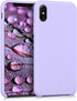 kwmobile Case Compatible with Apple iPhone X Case - TPU Silicone Phone Cover with Soft Finish - Lavender...