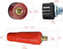 RIVERWELD TIG Welding Cable Panel Connector Socket Set DKJ10-25 & DKZ10-25 Quick Fitting Dinse-Style 200Amp 4pcs...
