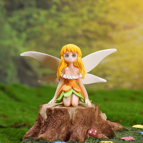 Mini Fairy Figurines Set - Fairy Garden Accessories 4-Piece Fairy Toys Gifts for Girls, Fairies Miniatures for Fairy Garden Decor, Fairy Birthday ...