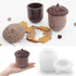 2pcs/Set Pinecone silicone molds, resin jar molds with lids, epoxy resin molds for DIY jewelry storage boxes, candle holders, candy boxes, epoxy r...