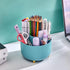 DASITON Large Capacity Makeup Brush Holder,360° Rotating Makeup Organizer,5 Slot Makeup Brushes Cup,for Vanity Decor,Bathroom Countertops,Desk Sto...