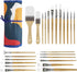 CONDA Paint Brushes Set of 24 Different Shapes Artist Brushes Professional Painting Brushes for Oil, Acrylic Canvas and Watercolor Painting (Color...
