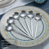 Teaspoons 6 Piece, 6.6'' Spoons Silverware, Stainless Steel Small Spoons, Tea Spoons for Home, Kitchen or Restaurant, Dishwasher Safe (Matt Silver...