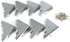 C. B. Gitty 8pcs. Beautiful Chrome Box Corners...