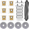 Accessories Compatible with Dreametech L20 Ultra, L30 Ultra Robot Vacuum Cleaner, 20 Pack Replacement Parts, 1 Roller Brush, 4 Filters, 4 Side Bru...