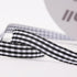 VGOODALL Black Gingham Ribbon, 3/8" x 50Yd Buffalo Checkered Ribbons Black and White Plaid Thin Crafts Ribbon for Decorations Gift Wrapping Picnic...
