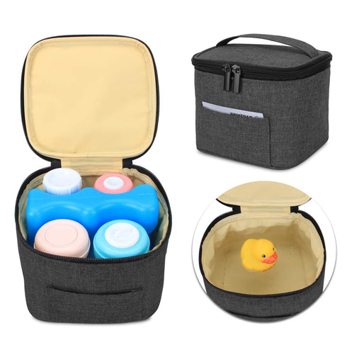 Luxja Breastmilk Cooler Bag (Hold Four 5 Ounce Breastmilk Bottles), Leakproof Breast Milk Cooler for 4 or 5 Ounce Bottles (Bag Only), Black...