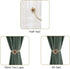 Magnetic Window Curtain Rope Holdbacks, 2 Pieces Simple and Elegant Sunflower Decorative Knitted Cord Drapery Holder Curtain Tieback Accessories f...