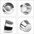 EUSOAR Aluminum Foil Silver Cupcake Liners, 50Pcs Disposable Muffin Liners, Baking Cups, Aluminum Cupcake Tip Pan Ramekin Holders, Little Pudding ...