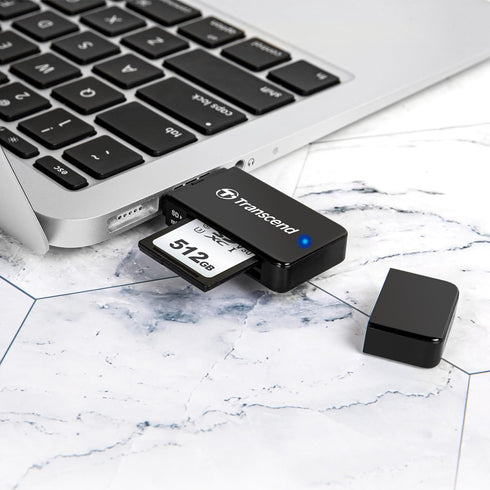 Transcend USB 3.0 SDHC/ SDXC/ microSDHC/ SDXC Card Reader, TS-RDF5K (Black)...
