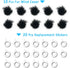 YOUSHARES Camera Mic Windscreen, 10 PCS Fur Wind Muff Wind Cover for Sony RX1 RX10 RX100 Digital Compact Cameras Built-in Microphone Outdoor Wind ...