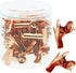 32 Pieces Push Pins Clips, Thumb Tacks with Clips, Heavy Duty Clips with Pins, Cork Board Tacks Bulldog Clips, Pinning No Holes for Paper, Creativ...