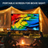 Projection Screen,100 in Anti-Crease 16:9 Foldable Portable Movie Night Projector Screen,Washable 4K Ultra HD Projector Sheet Screen for Home Thea...
