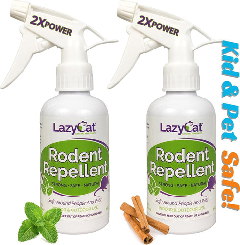 Peppermint Oil Spray for Rodents Plus Cinnamon Oil - MAX Power Mouse Repellent for Home RV Campers Boats Car Engines – Repel Mice and Rats from Ho...