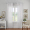 Elrene Home Fashions Jolie Crushed Semi-Sheer Window Curtain, Adjustable Tie-Top Single Panel, 52" x 84" (1 Panel), White...