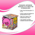 Dagashi Japanese Anime Otaku Snacks Tin Storage Box - 4x4-Inch Metal Novelty Stash Container With Pop Top Lid - Decorative Organizer Holder Cube C...